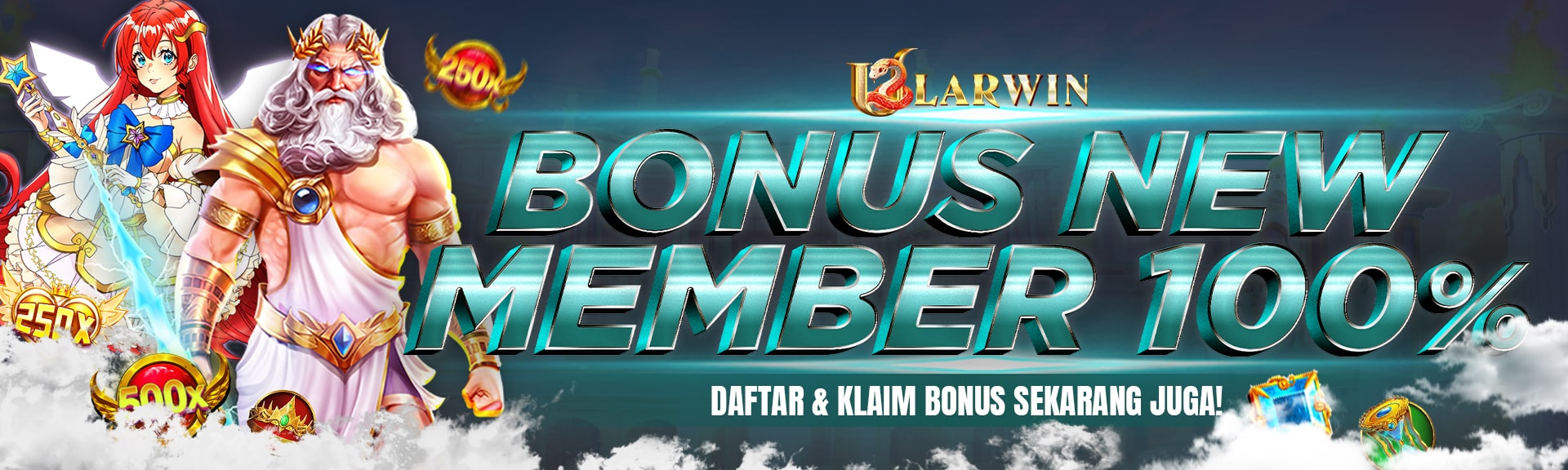 ULARWIN PROMO BONUS 100% TANPA TO NEW MEMBER